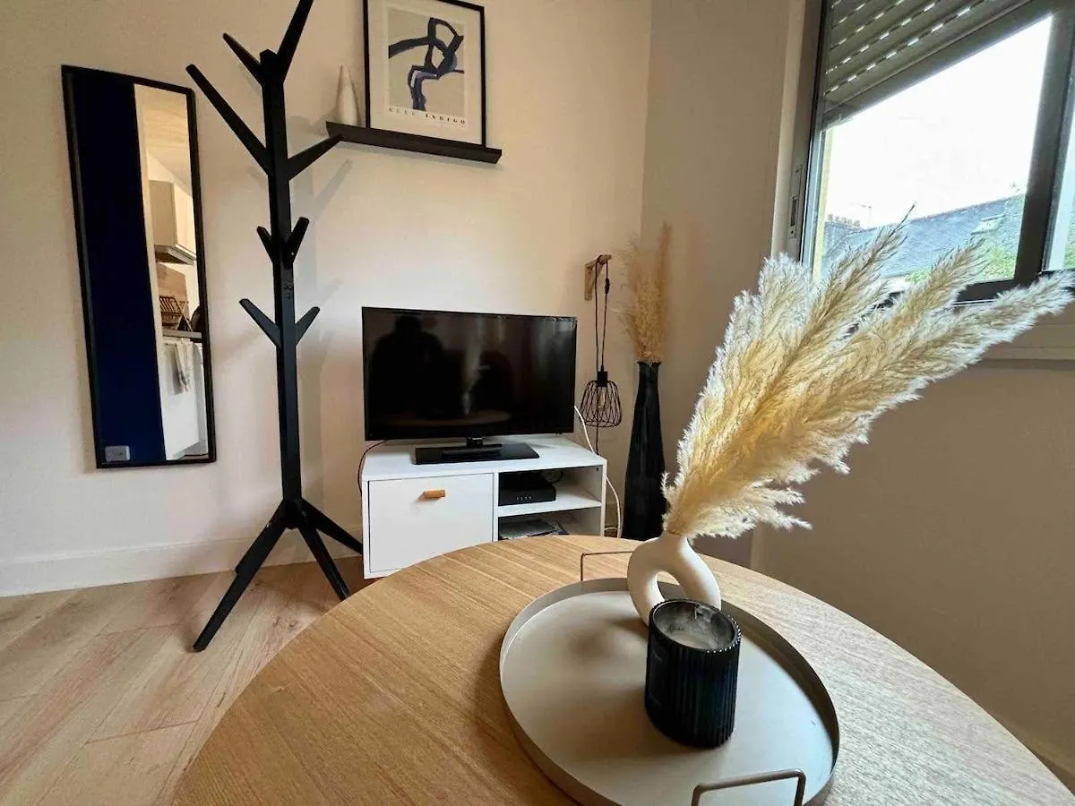 -Le Majorelle- Studio Parking Balcon Centre Wifi Appartement Quimper